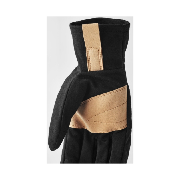 hestra Windwool Merino Liner - 5 finger 100_Black 3005080