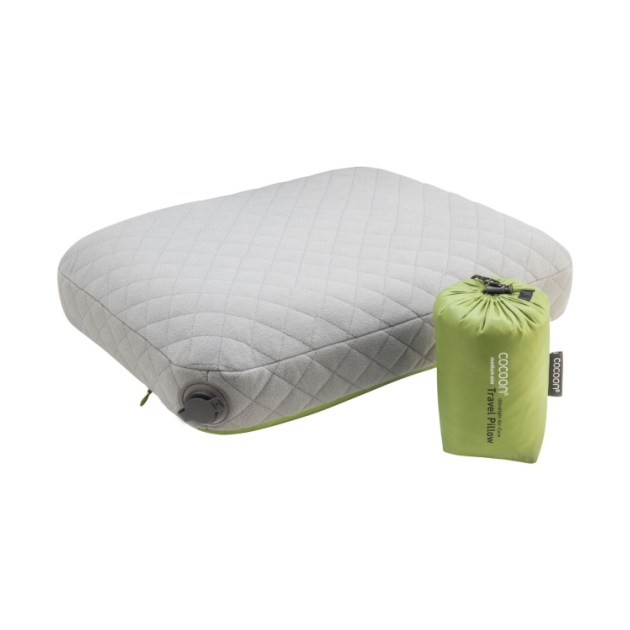 cocoon Air Core Pillow UL M 43 × 34 x 11 cm Wasabi / Grey CACP4-UL2T