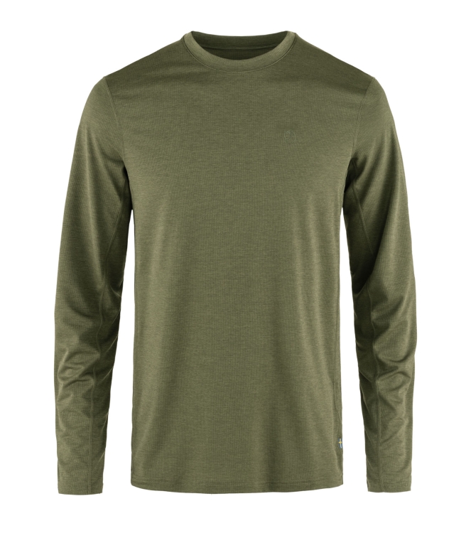 Fjällräven Fjällräven Abisko Day Hike LS M 620_green F12600214 620_Green Fjällräven fleeces en truien F12600214 blauw bij Leerentveldvrijetijd.nl