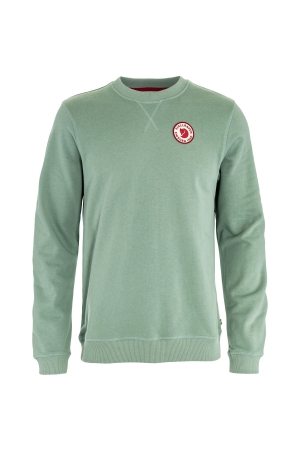 Fjällräven Fjällräven 1960 Logo Badge Sweater M 674_Misty Green Fjällräven Fjällräven 1960 Logo Badge Sweater M 674_Misty Green