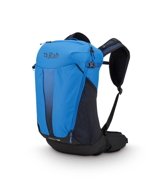 Rab Rab Airox 24 mbb_maya blue/black QAQ-10 MBB_Maya Blue/Black Rab tassen QAQ-10 antraciet bij Leerentveldvrijetijd.nl