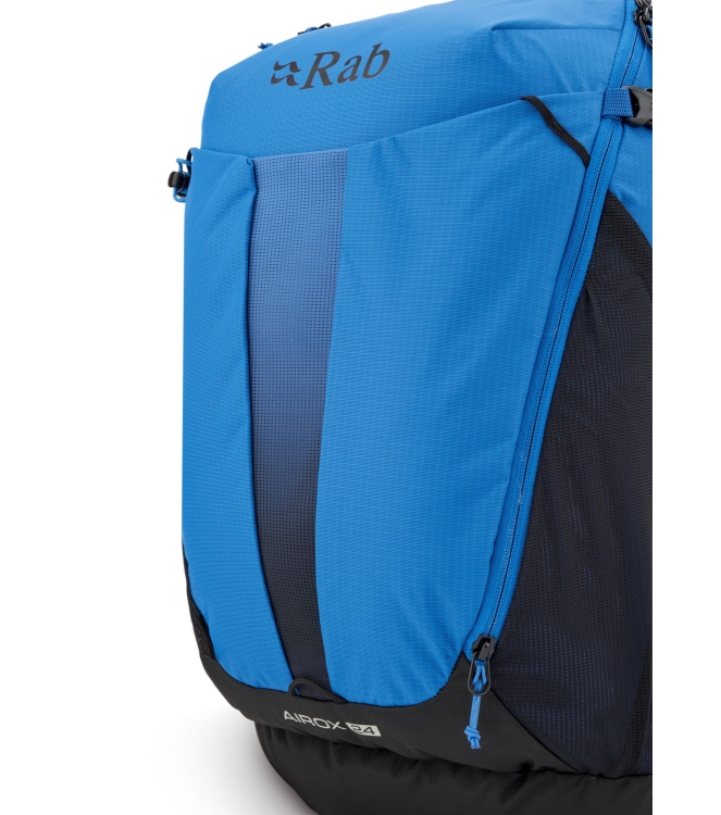 Rab Rab Airox 24 mbb_maya blue/black QAQ-10 MBB_Maya Blue/Black Rab tassen QAQ-10 antraciet bij Leerentveldvrijetijd.nl