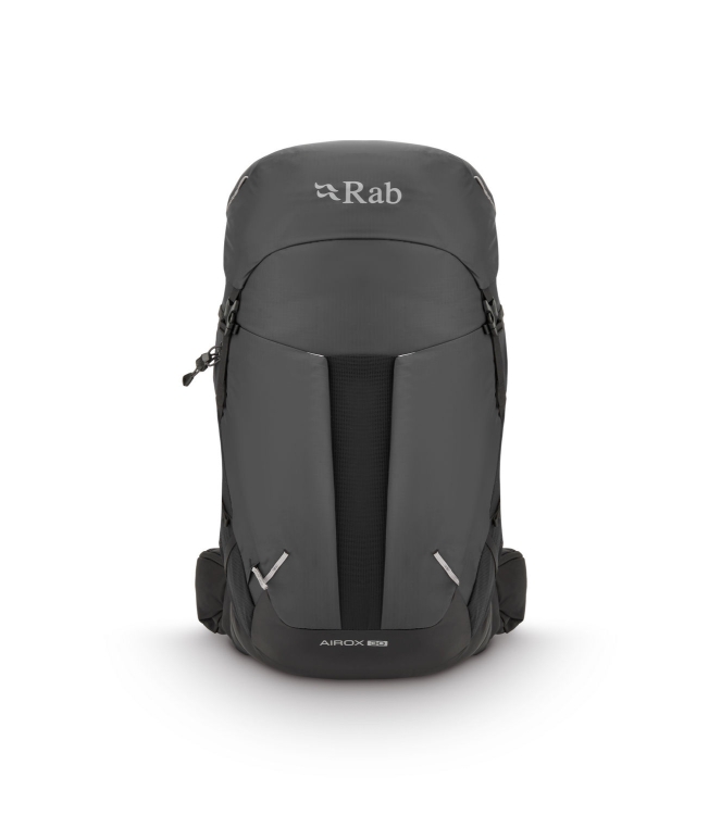 Rab Rab Airox 30 blk_black QAQ-14 BLK_Black Rab tassen QAQ-14 licht grijs bij Leerentveldvrijetijd.nl