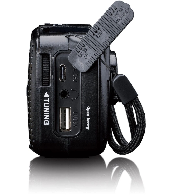 Lenco Lenco MCR-113BK Noodradio Draagbaar Opwindbaar MCR-113BK Lenco outdoor accessoires MCR-113BK ecru bij Leerentveldvrijetijd.nl