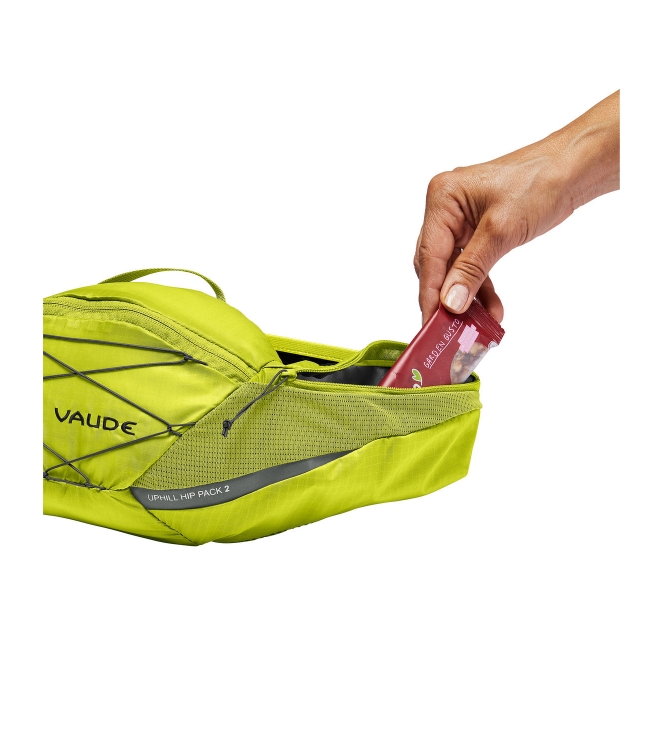 Vaude Vaude Uphill Hip Pack 2 971_bright green 16125 971_Bright Green Vaude tassen 16125 blauw bij Leerentveldvrijetijd.nl