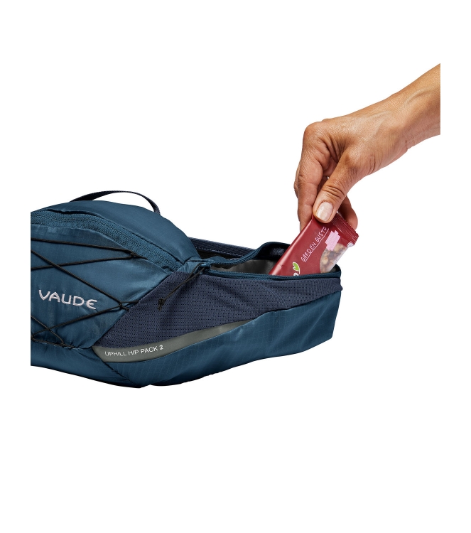Vaude Vaude Uphill Hip Pack 2 334_baltic sea 16125 334_Baltic Sea Vaude tassen 16125 antraciet bij Leerentveldvrijetijd.nl