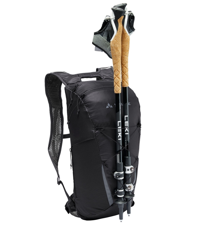 Vaude Vaude Uphill 12 dagtour rugzak 010_black 16127 010_Black Vaude tassen 16127 licht grijs bij Leerentveldvrijetijd.nl