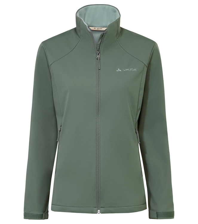 Vaude Vaude Women\'s Everhike Softshell Jacket 123_agave 48508 123_agave Vaude jassen 48508 blauw bij Leerentveldvrijetijd.nl