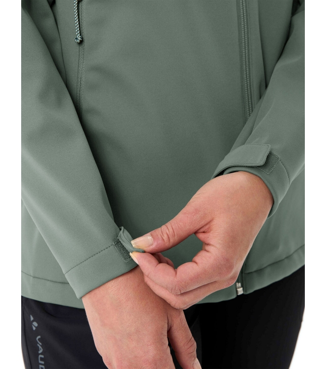 Vaude Vaude Women\'s Everhike Softshell Jacket 123_agave 48508 123_agave Vaude jassen 48508 blauw bij Leerentveldvrijetijd.nl