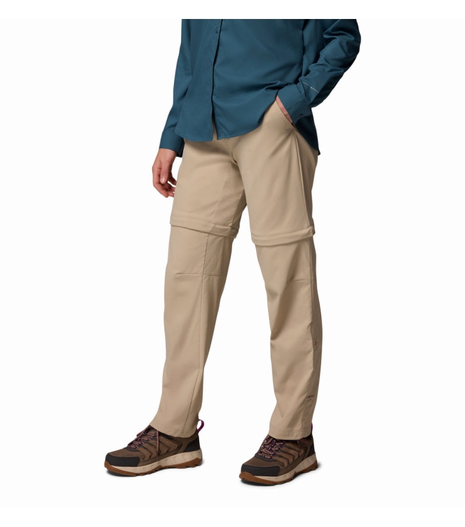 Columbia Columbia Leslie Falls Convertible Pant Regular 271_ancient fossil 2087064 271_Ancient Fossil Columbia broeken 2087064 wit bij Leerentveldvrijetijd.nl