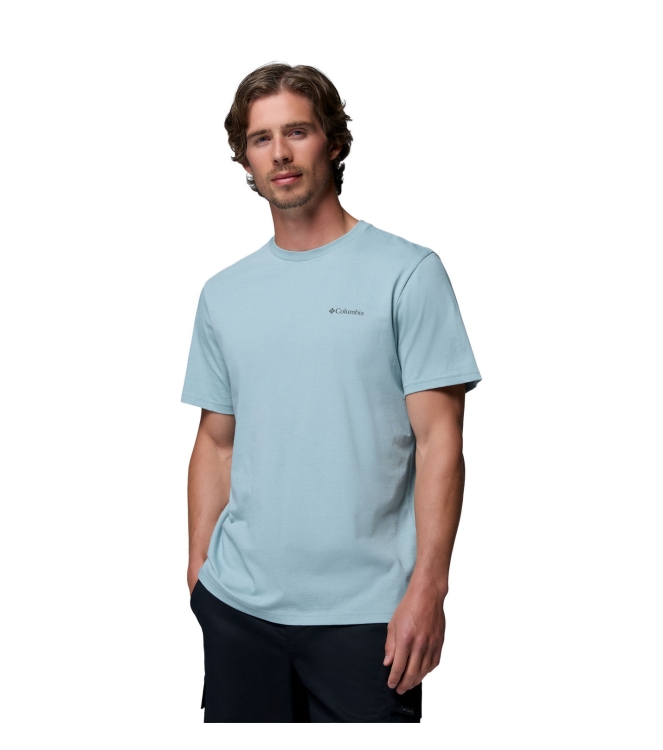 Columbia Columbia CSC Outdoor Back Graphic Tee 461_crushed blue, scoped view 2155021 461_Crushed Blue, Scoped View Columbia fleeces en truien 2155021 antraciet bij Leerentveldvrijetijd.nl