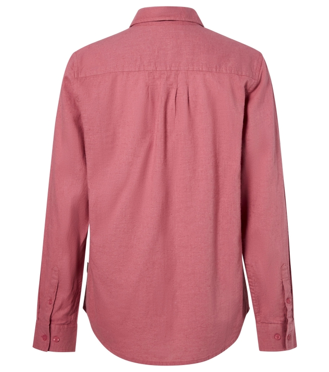Pinewood Pinewood Värnamo InsectSafe Hemp mix L/S SHIRT W 845_dusty pink 1-33720 845_Dusty Pink Pinewood fleeces en truien 1-33720 ivoor bij Leerentveldvrijetijd.nl