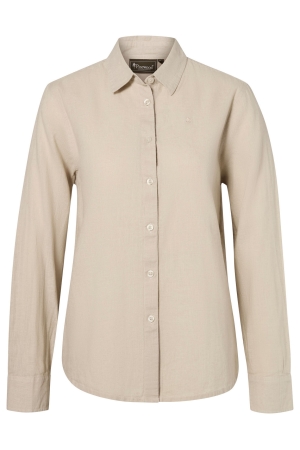Pinewood Pinewood Värnamo InsectSafe Hemp mix L/S SHIRT W 616_Linen Beige Pinewood Pinewood Värnamo InsectSafe Hemp mix L/S SHIRT W 616_Linen Beige