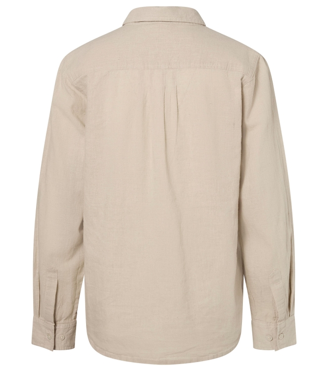 Pinewood Pinewood Värnamo InsectSafe Hemp mix L/S SHIRT W 616_linen beige 1-33720 616_Linen Beige Pinewood fleeces en truien 1-33720 jeans bij Leerentveldvrijetijd.nl