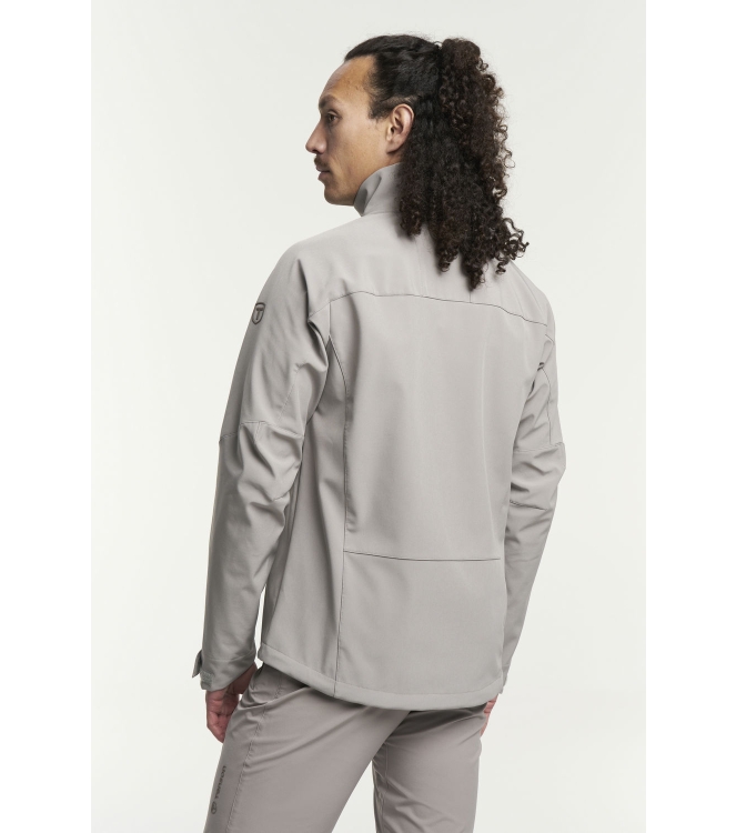 Tenson Tenson Txlite Softshell Collar Jckt M 738_taupe 5018112 738_Taupe Tenson jassen 5018112 marine bij Leerentveldvrijetijd.nl