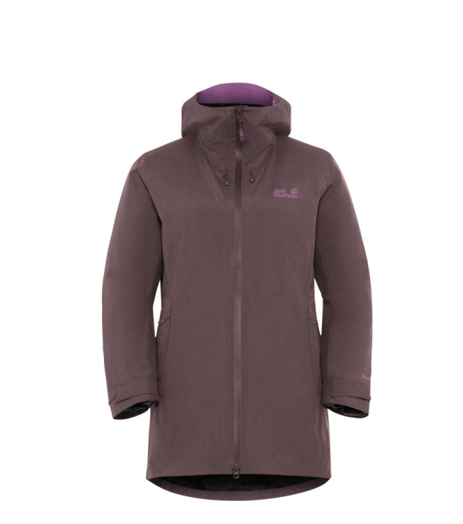 Jack Wolfskin Jack Wolfskin Icecape 3In1 Down JKT W Rds i0159_sheer plum A65266 I0159_Sheer Plum Jack Wolfskin jassen A65266 blauw combinatie bij Leerentveldvrijetijd.nl