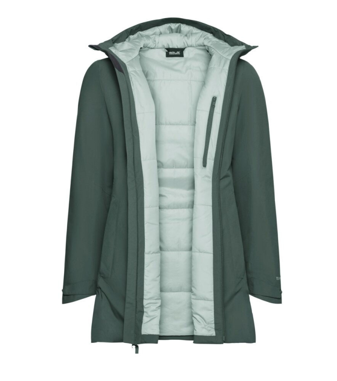 Jack Wolfskin Jack Wolfskin Heidelstein 2 Ins JKT W e0271_sago palm A66376 E0271_Sago Palm Jack Wolfskin jassen A66376 blauw bij Leerentveldvrijetijd.nl