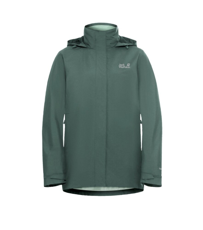 Jack Wolfskin Jack Wolfskin Rotwand 3In1 JKT W e0271_sago palm A60333 E0271_Sago Palm Jack Wolfskin jassen A60333 blauw bij Leerentveldvrijetijd.nl