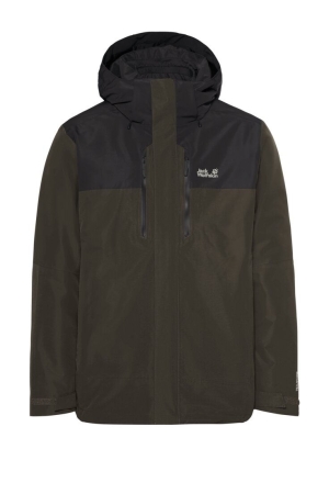 Jack Wolfskin Jack Wolfskin Jasper Pro 3In1 JKT M E0205_Obsidian Moss Jack Wolfskin Jack Wolfskin Jasper Pro 3In1 JKT M E0205_Obsidian Moss