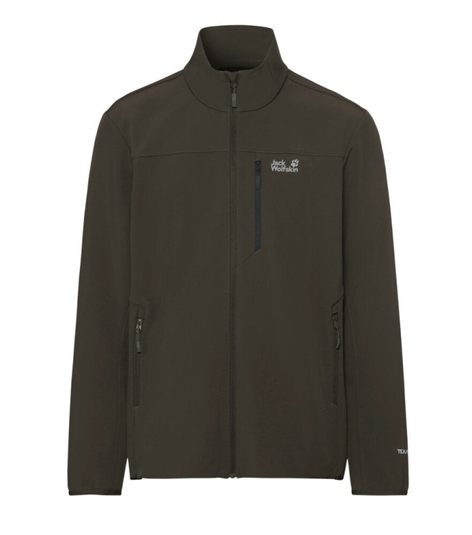 Jack Wolfskin Jack Wolfskin Wild Winds JKT M e0205_obsidian moss A66309 E0205_Obsidian Moss Jack Wolfskin jassen A66309 blauw bij Leerentveldvrijetijd.nl