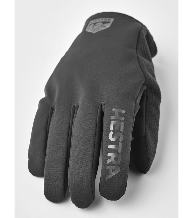 Hestra Hestra Runners - 5 finger 100100_black/black 3003280 100100_Black/Black Hestra wintersportkleding 3003280 licht grijs bij Leerentveldvrijetijd.nl