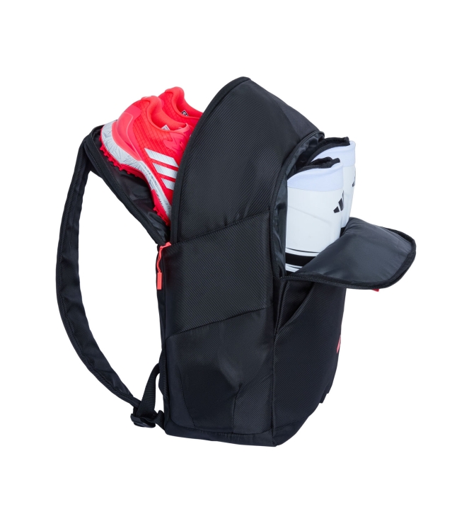 Adidas Adidas Vs .6 Backpack black-solar KM1426 Black-Solar Adidas hockeytassen KM1426 licht grijs bij Leerentveldvrijetijd.nl