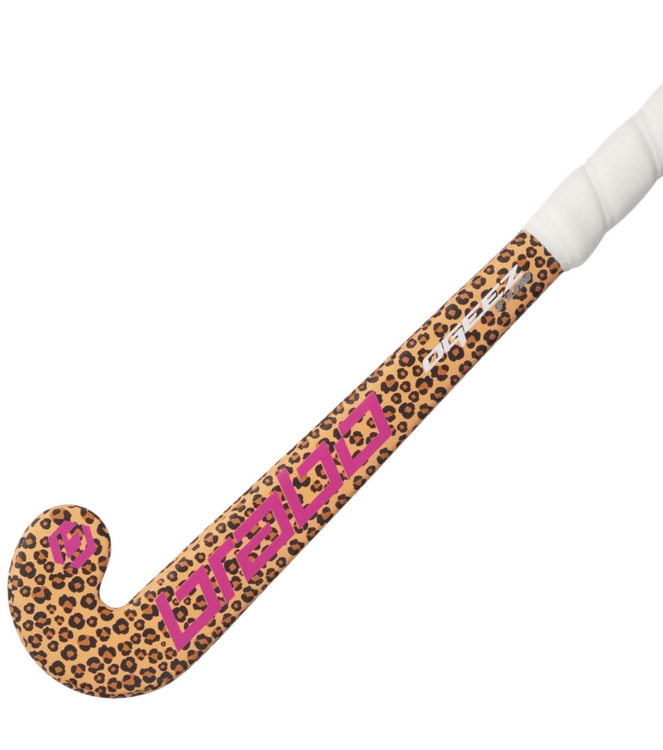 Brabo Brabo O\'GEEZ Baby Leopard/Black 18 Brabo hockeysticks 315.65340 groen bij Leerentveldvrijetijd.nl