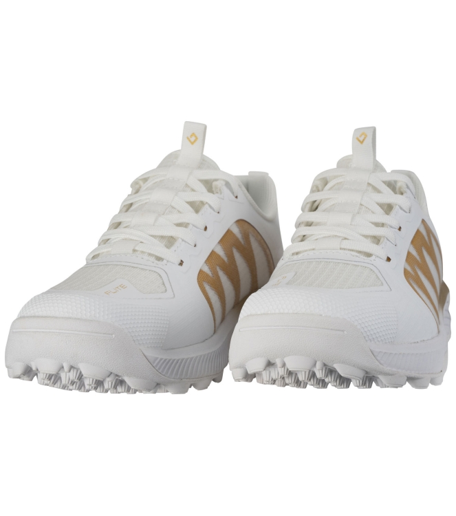 Brabo Brabo Shoe Elite 050_white/gold 316.62043 050_White/Gold Brabo hockeyschoenen 316.62043 groen bij Leerentveldvrijetijd.nl