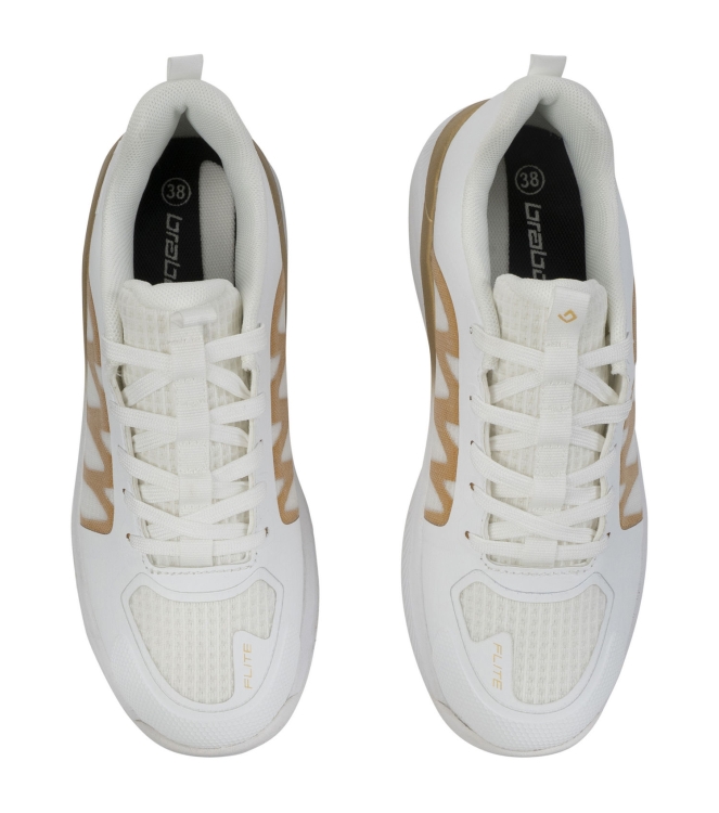 Brabo Brabo Shoe Elite 050_white/gold 316.62043 050_White/Gold Brabo hockeyschoenen 316.62043 groen bij Leerentveldvrijetijd.nl