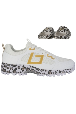 Brabo Brabo Shoe Tribute + Slides 070_White/Gold Brabo Brabo Shoe Tribute + Slides 070_White/Gold