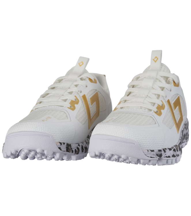 Brabo Brabo Shoe Tribute + Slides 070_white/gold 316.62033 070_White/Gold Brabo hockeyschoenen 316.62033 groen bij Leerentveldvrijetijd.nl