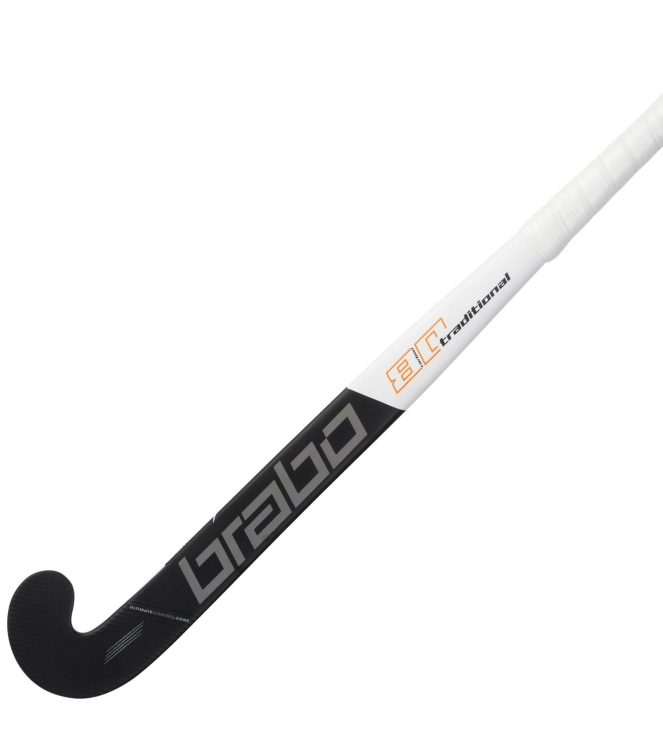 Brabo Brabo Traditional Carbon 80 LB 000_black/orange 315.61242 000_Black/Orange Brabo hockeysticks 315.61242 licht grijs bij Leerentveldvrijetijd.nl