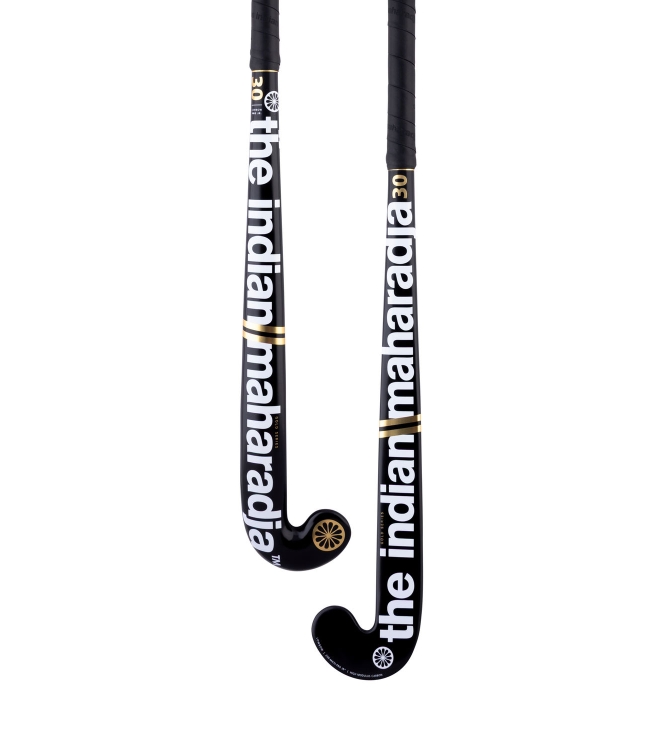 The Indian Maharadja The Indian Maharadja Gold 30 JR. LBOW zwart/goud folie 10261049 zwart/goud folie The Indian Maharadja hockeysticks 10261049 licht grijs bij Leerentveldvrijetijd.nl