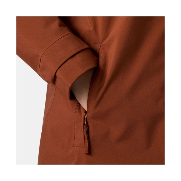 helly-hansen W Victoria Ins Rain Coat 301_Iron Oxide 53514