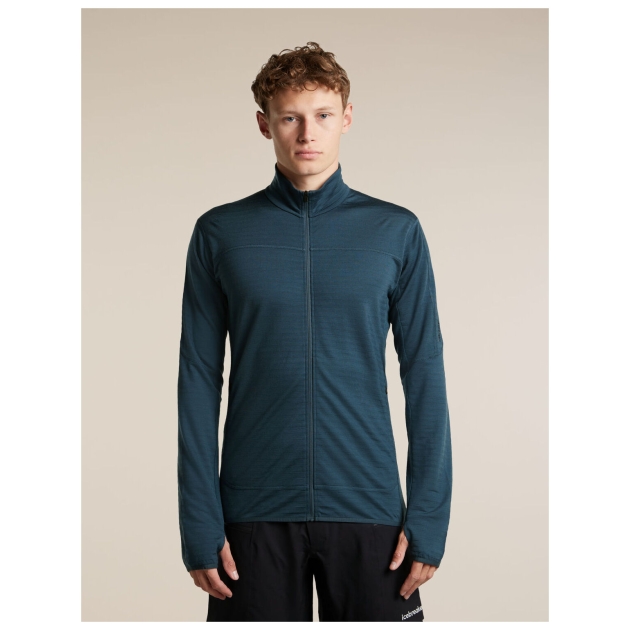 icebreaker Men Mer 300 RealFleece Descend LS Zip Z431_Abyss IB0A57QG