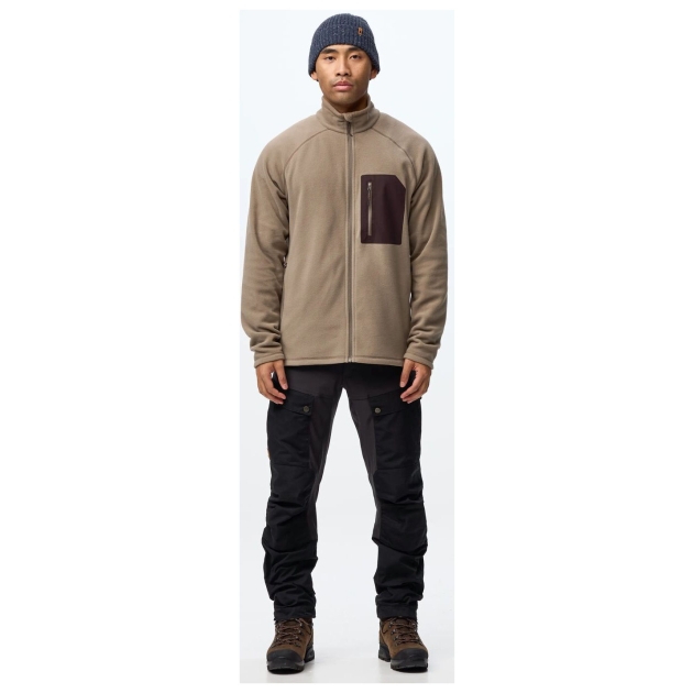 fjällräven Kaipak Fleece M 244-294_Suede Brown-Black Oak F12600321