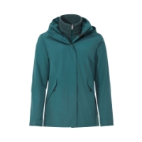 vaude Wo Rosemoor 3in1 Jacket II Dark Fjord Green 46283_349