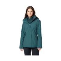 vaude Wo Rosemoor 3in1 Jacket II Dark Fjord Green 46283_349