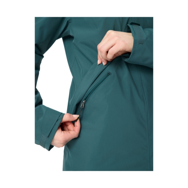 vaude Wo Rosemoor 3in1 Jacket II Dark Fjord Green 46283_349