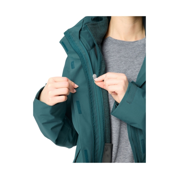 vaude Wo Rosemoor 3in1 Jacket II Dark Fjord Green 46283_349