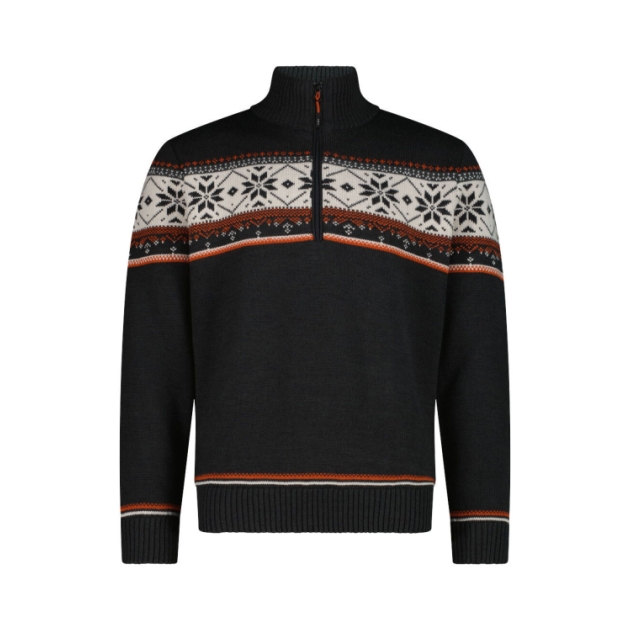 CMP Man Sweat Knitted With Lining U423_Antracite 7H87619