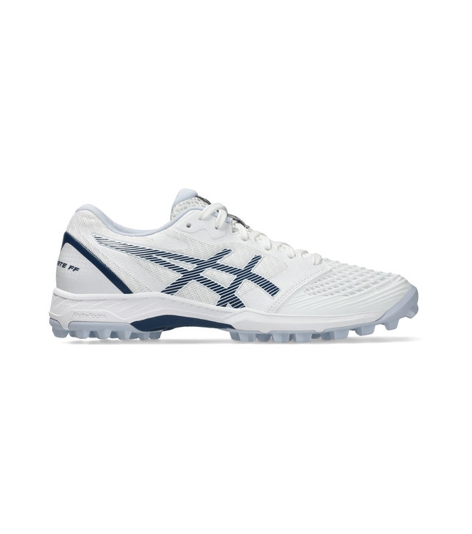 Asics Asics Field Ultimate FF 2 white/independence blue 1112A047_103 White/Independence Blue Asics hockeyschoenen 1112A047_103 antraciet bij Leerentveldvrijetijd.nl