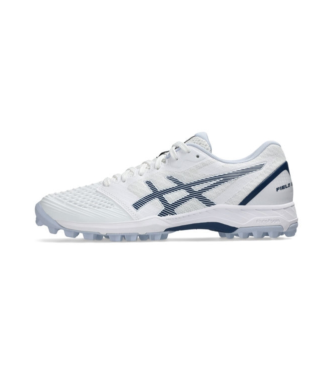 Asics Asics Field Ultimate FF 2 white/independence blue 1112A047_103 White/Independence Blue Asics hockeyschoenen 1112A047_103 antraciet bij Leerentveldvrijetijd.nl