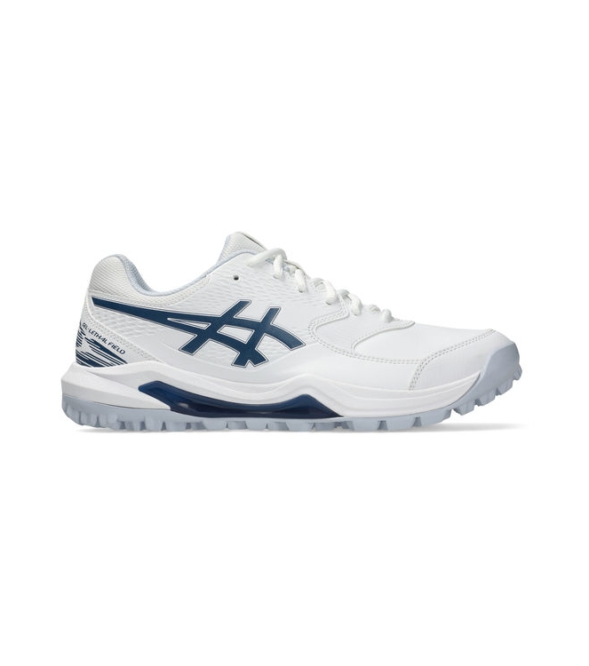Asics Asics Gel Lethal Field 2 white/independence blue 1113A046_108 White/Independence Blue Asics hockeyschoenen 1113A046_108 antraciet bij Leerentveldvrijetijd.nl