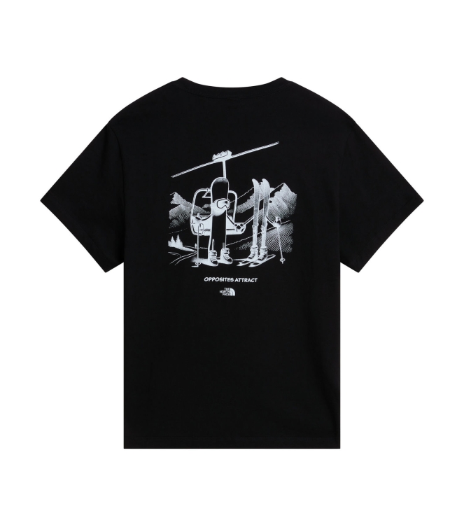 The North Face The North Face U Opposites Attract Rlx Ss Tee Graphic jk3 tnf black NF0A8JAN JK3 Tnf Black The North Face fleeces en truien NF0A8JAN licht grijs bij Leerentveldvrijetijd.nl