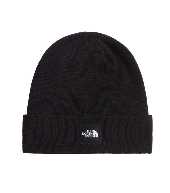 The North Face The North Face Dock Worker Recycled Beanie jk3 tnf black NF0A8HMG JK3 Tnf Black The North Face wintersportkleding NF0A8HMG licht grijs bij Leerentveldvrijetijd.nl