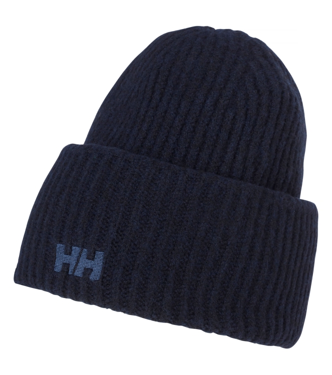 Helly Hansen Helly Hansen Soft Rib Beanie 597_navy 67531 597_Navy Helly Hansen wintersportkleding 67531 geen kleur bij Leerentveldvrijetijd.nl