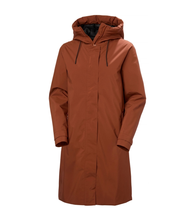 Helly Hansen Helly Hansen W Victoria Ins Rain Coat 301_iron oxide 53514 301_Iron Oxide Helly Hansen jassen 53514 beige bij Leerentveldvrijetijd.nl