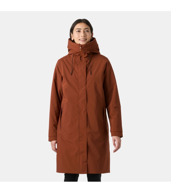 Helly Hansen Helly Hansen W Victoria Ins Rain Coat 301_iron oxide 53514 301_Iron Oxide Helly Hansen jassen 53514 beige bij Leerentveldvrijetijd.nl