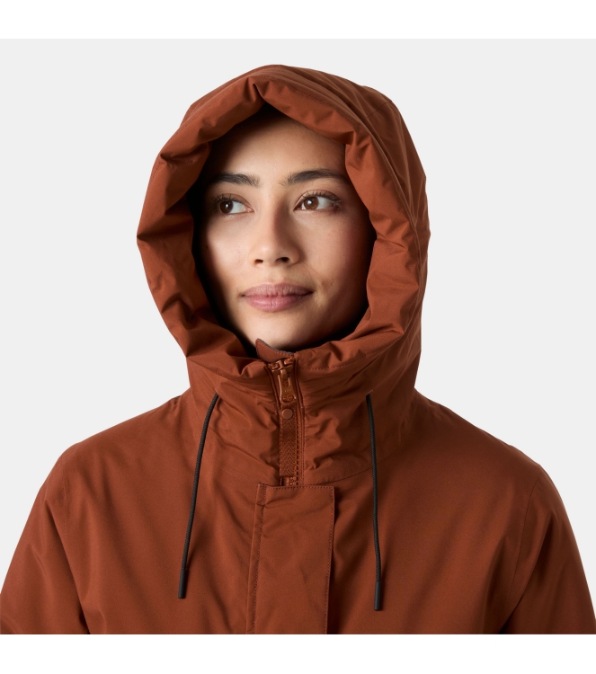 Helly Hansen Helly Hansen W Victoria Ins Rain Coat 301_iron oxide 53514 301_Iron Oxide Helly Hansen jassen 53514 beige bij Leerentveldvrijetijd.nl